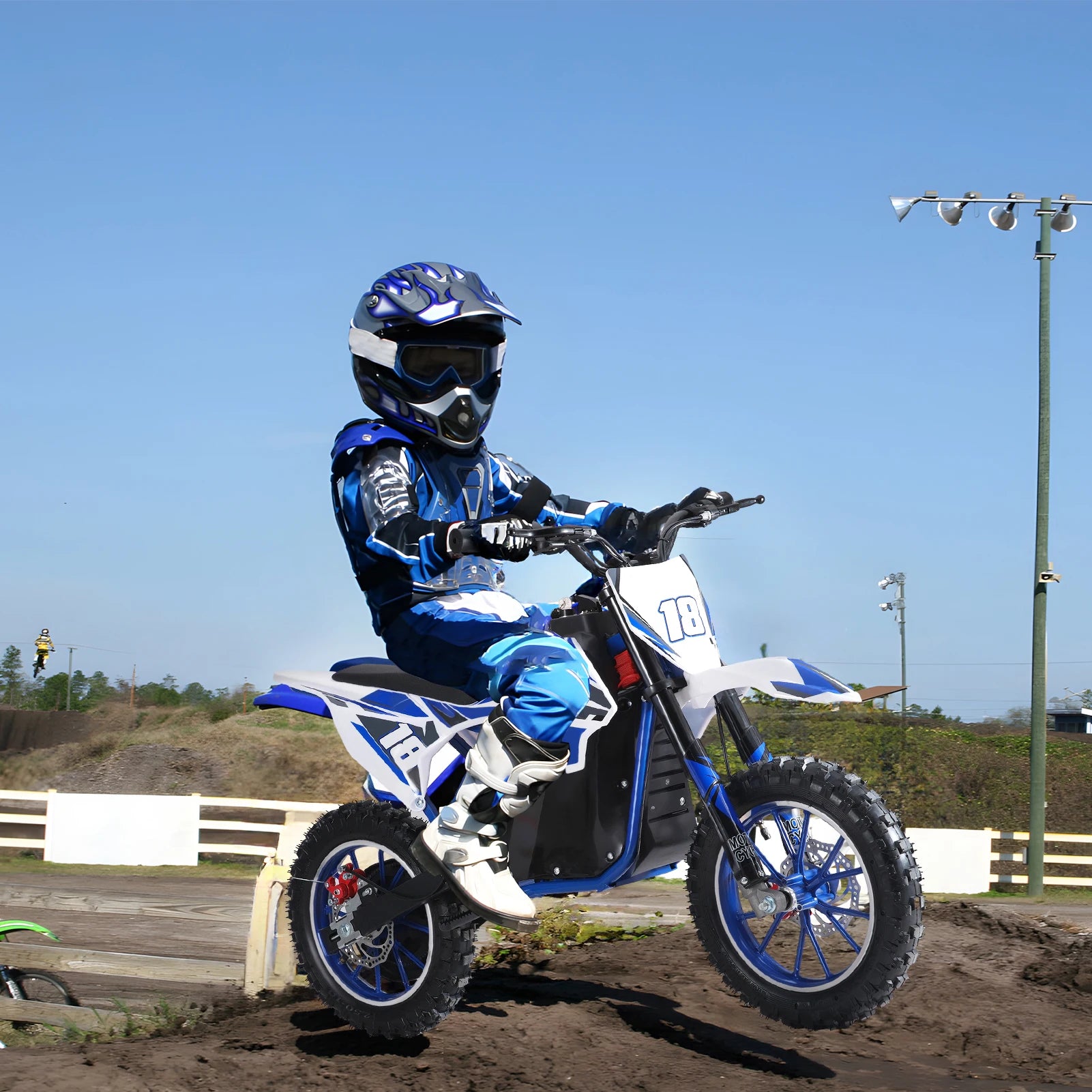 Kid Electric Motocross Bike,Dirt Bike,Electric Pocket Motorbike with High-Performance Motor and Battery,Off Road Mini Motorcycle