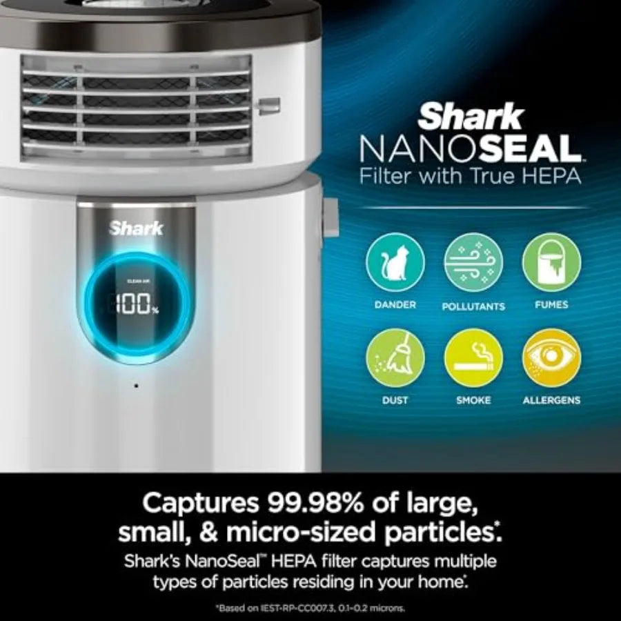 HC502 3-in-1 Clean Sense Air Purifier MAX Heater Fan with HEPA Filter for Large Rooms up to 1000 Sq Ft Ideal for Kitchens and I