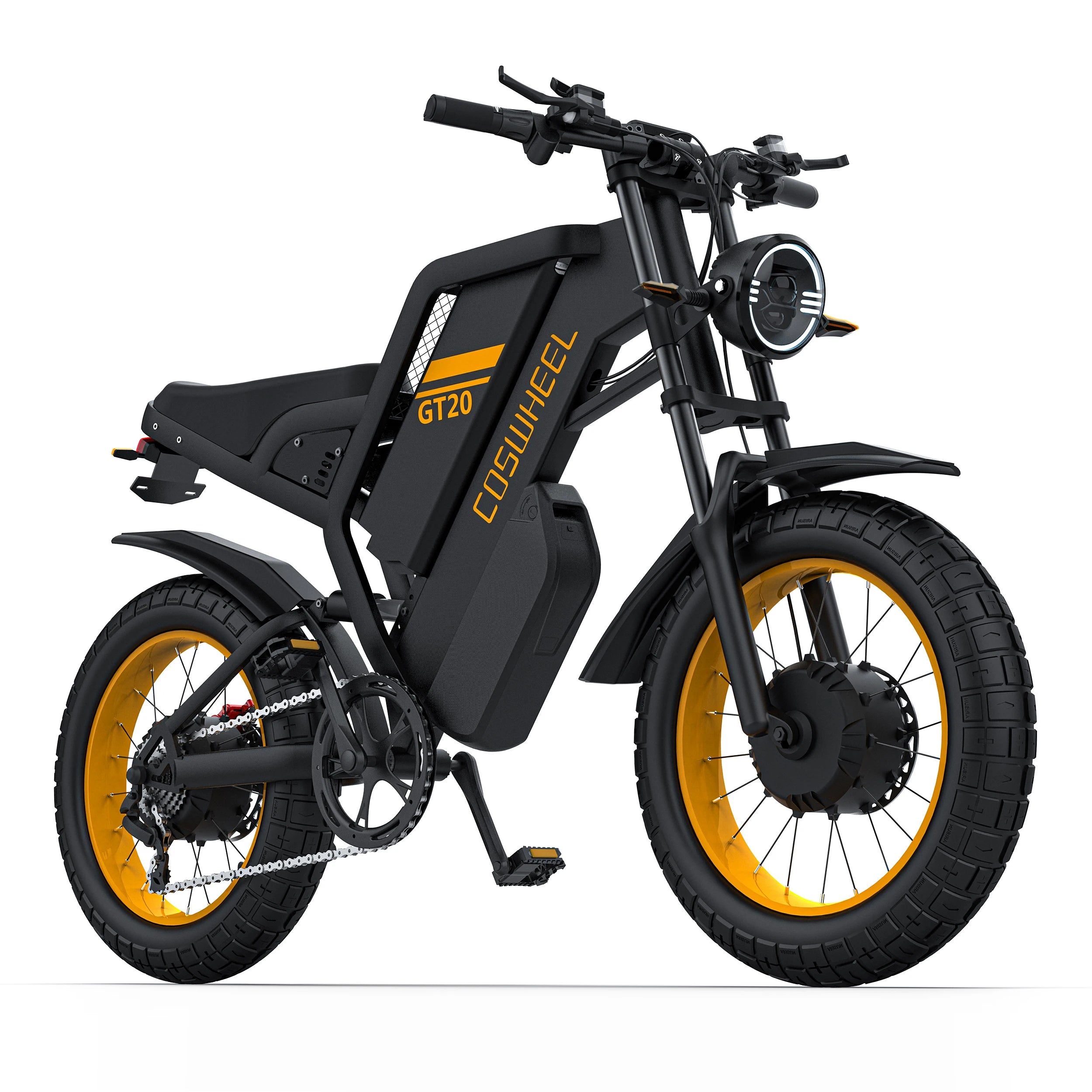 Dual Motor Electric Bike 48v Peak 3000w Motor E Bike Fat Tire Motorcycle Ebike