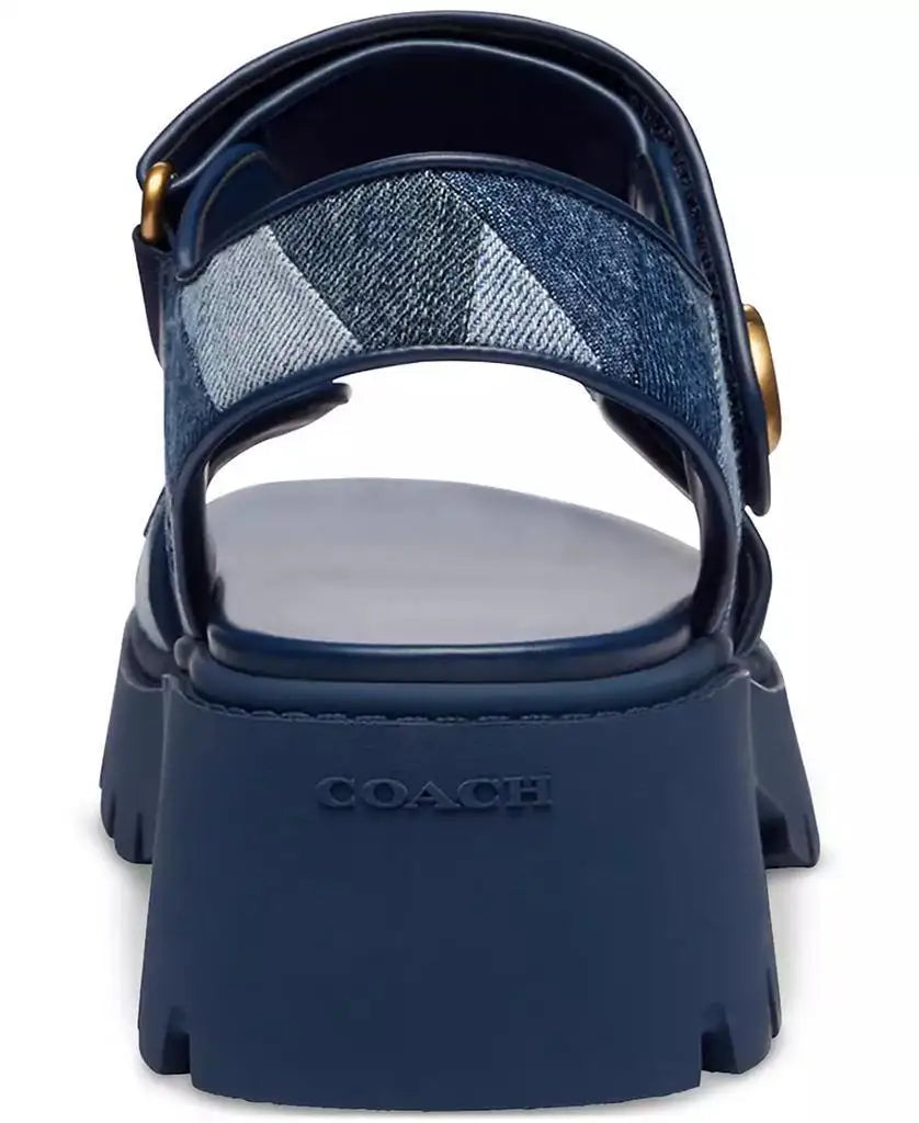 COACH | Brynn Patchwork Denim Platform Sandals