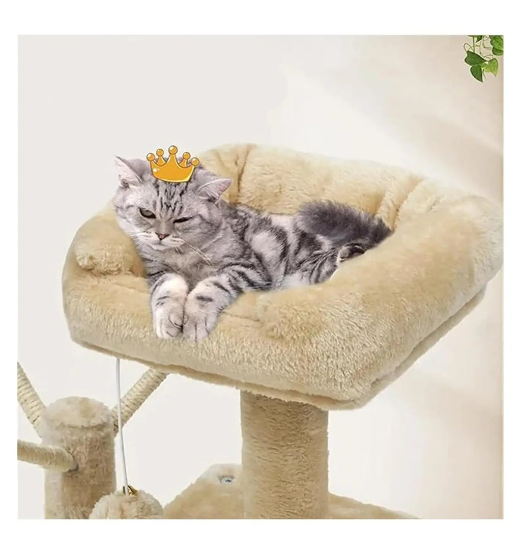 cat Tower, Cat Climbing Frame Nest with Integrated Shelf Vertical Tree Toy Jumping Platform for Cats ，pet Supplies, Customized