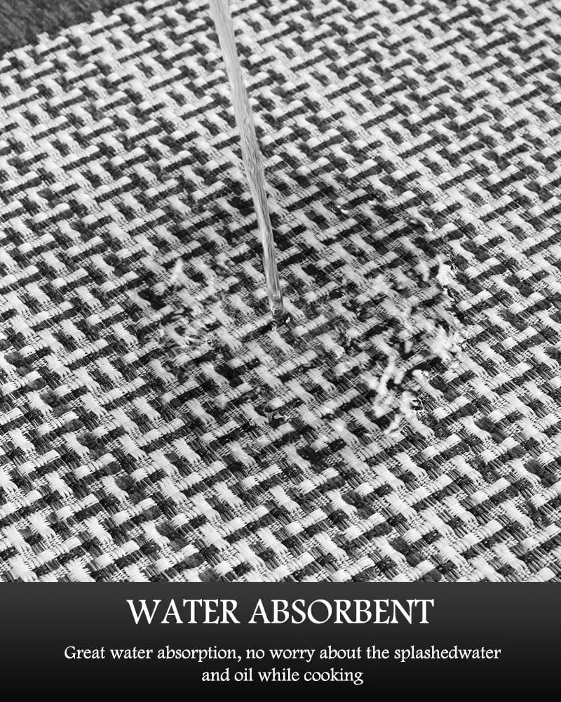 Non-Slip Kitchen Rug Set of 2 - Extra Large Runner and Small Mat, Washable Absorbent Floor Mats for Sink Area