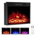 23 Electric Fireplace 5 000 BTU Fireplace Insert with Remote Control 3 Flame Colors Brightness Levels Recessed Fireplace Heater