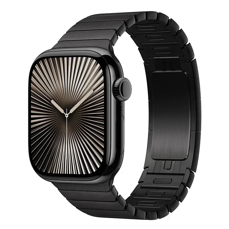 Luxury Titanium Bracelet for Apple Watch Ultra 2 Band 49mm 45mm 44mm 46mm Business Strap for IWatch Series 10 9 8 7 6 5 4 Se 3 2