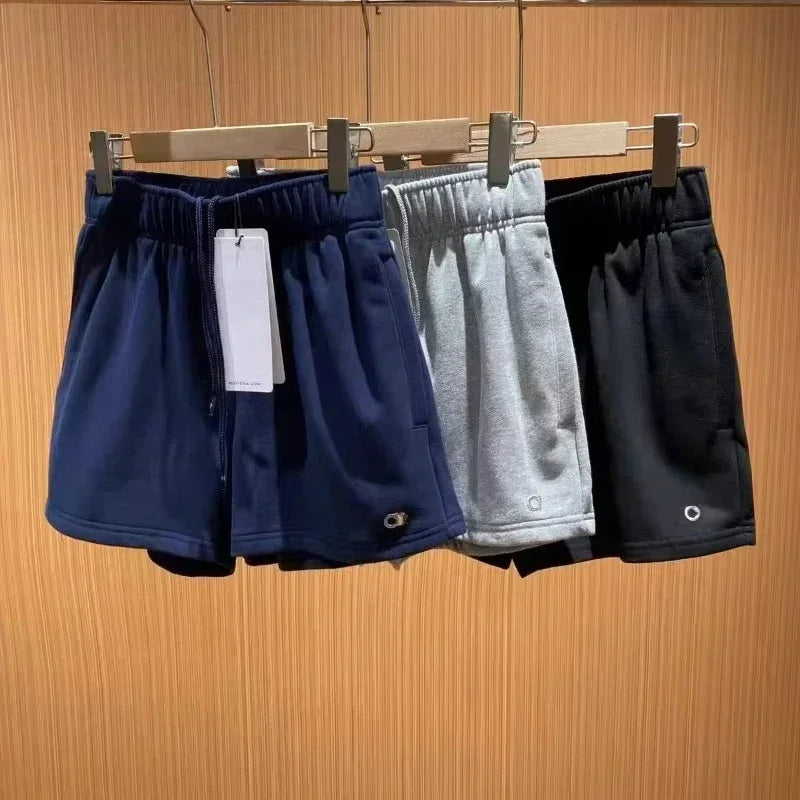 Women's Sports and Fitness Shorts Accolade Short Loose and Comfortable Drawstring Yoga Shorts Casual Jogging Pocket Shorts