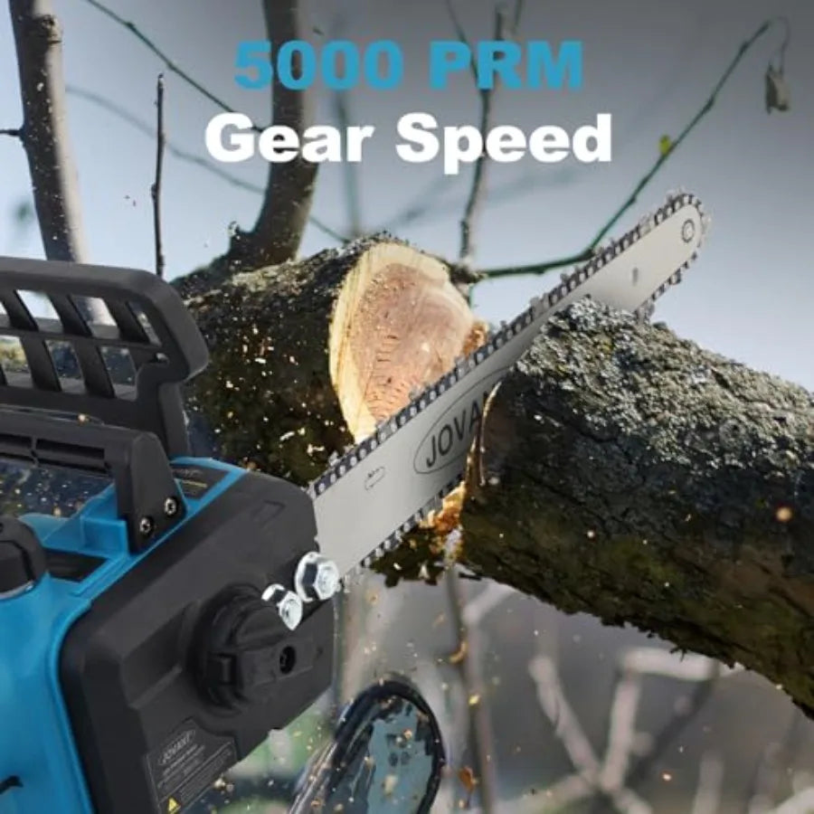 2IN1 Cordless 12 Inch Pole Saw and Mini Chainsaw with 1 Max 20V 6Ah Battery for Efficient Tree Trimming and Branch Cutting Up t