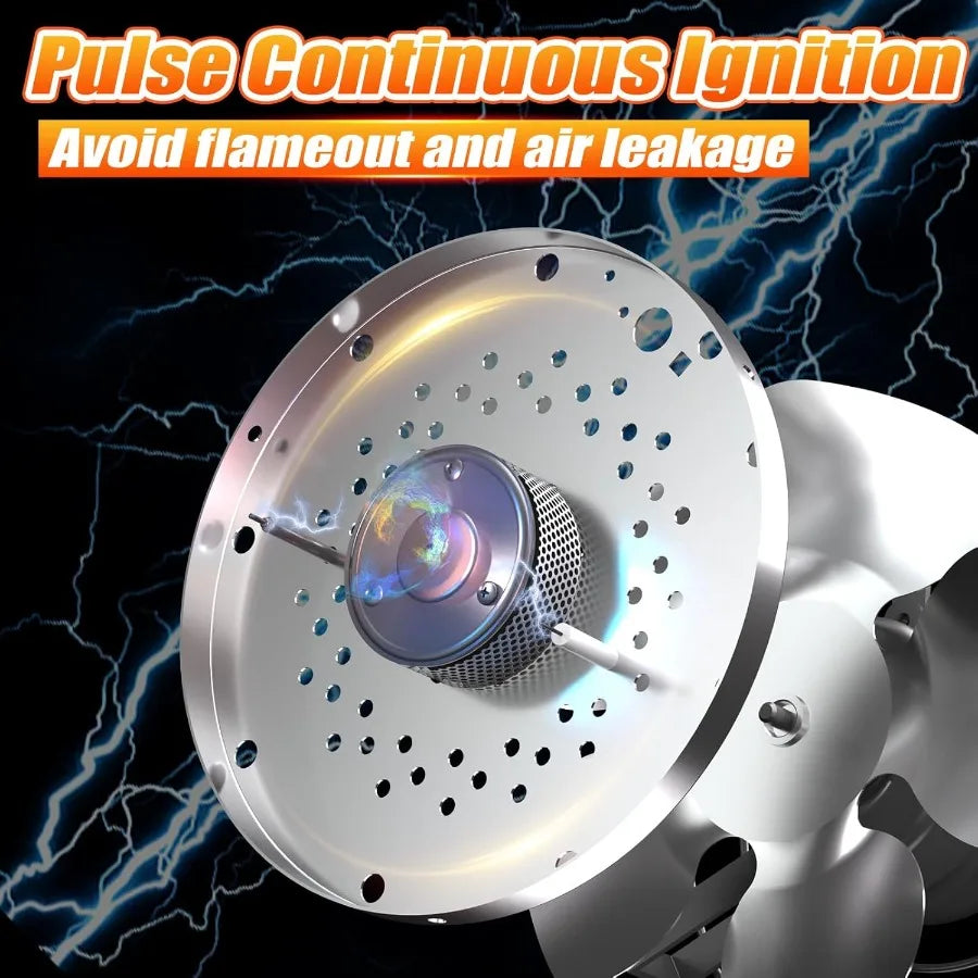 125000 BTU Portable Torpedo Propane Heater for Jobsite Garage Construction Sites 10 ft Hose with Regulator CSA Certified