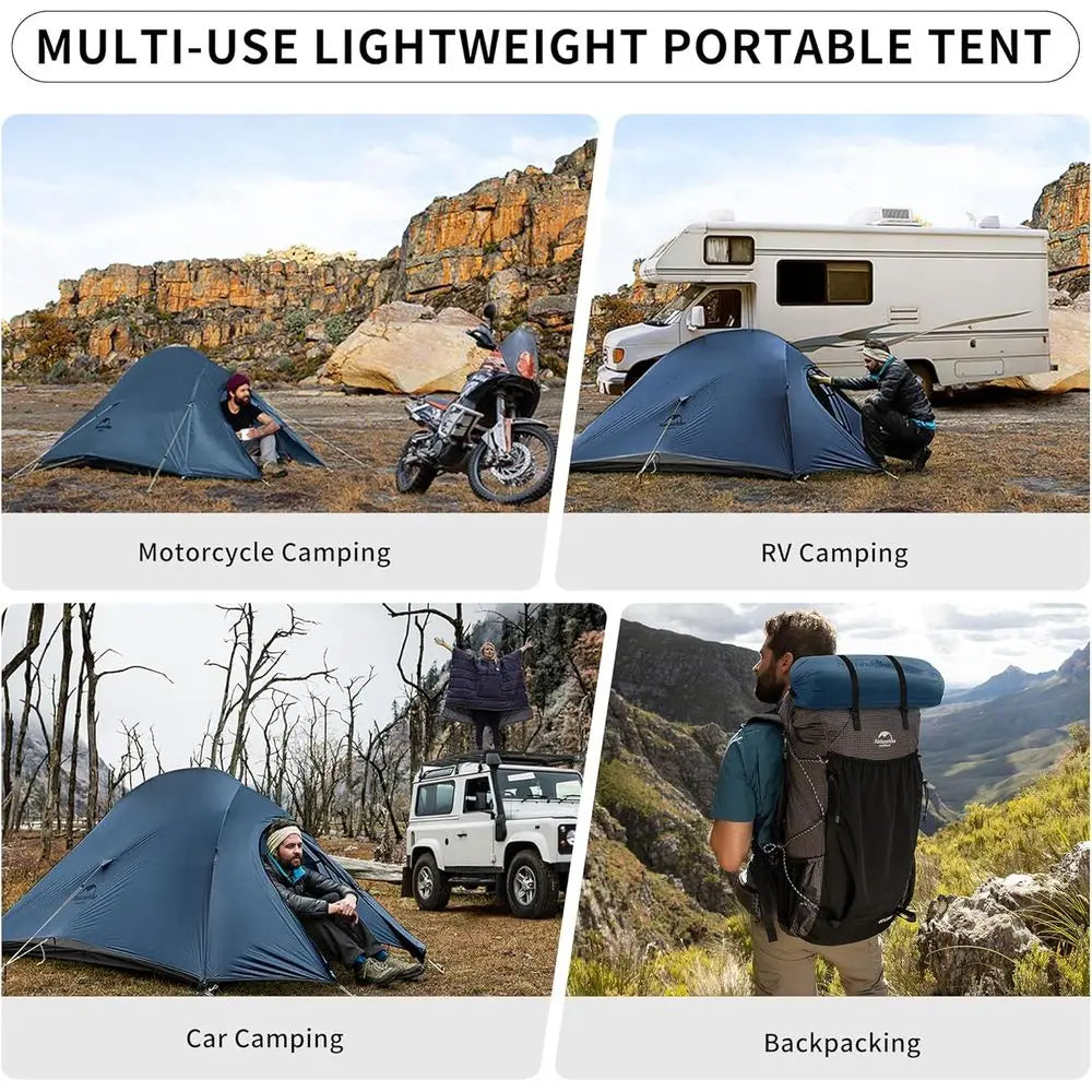 Ultralight 2-Person Cloud-Up Tent for Backpacking and Hiking - Freestanding Lightweight Camping Tent with Footprint