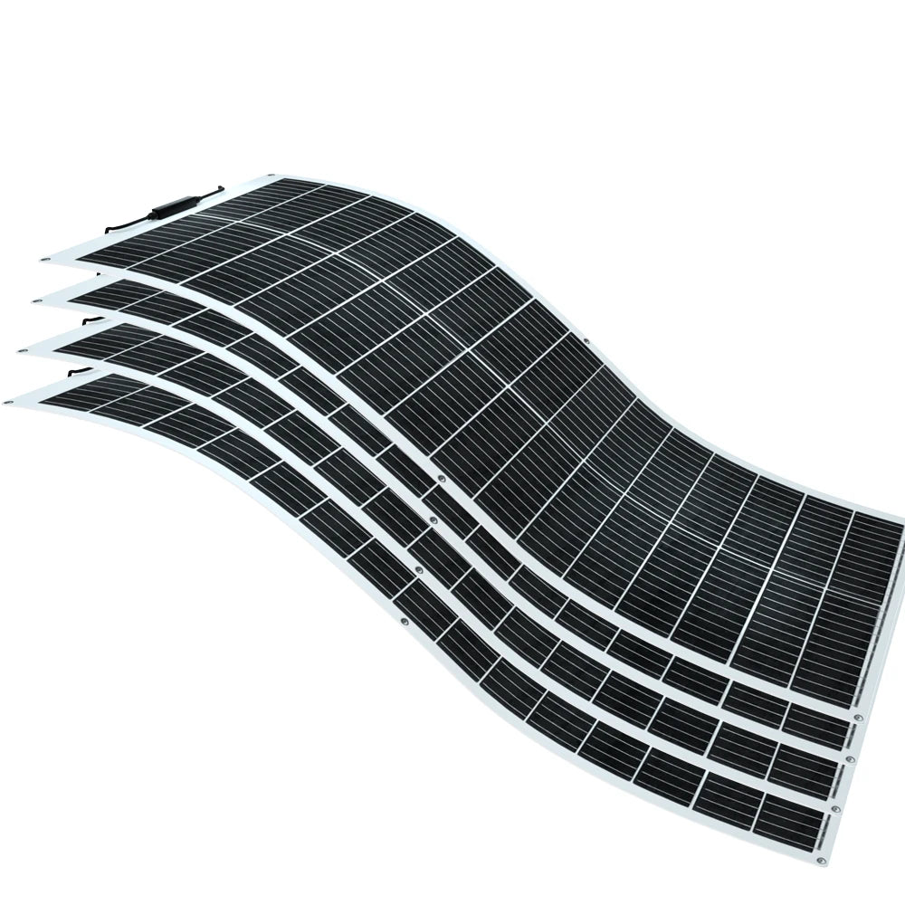 100W Flexible Solar Panel with High Efficiency Solar Modules, IP68 Waterproofing, Ideal for Off-Grid Solar Panel PV 100W-1000W