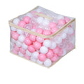 Pit Balls for Kids, Pool Toys Thicken Soft Plastic Balls for Ball Pit BPA Free Toddler Toyr White Clear and Pink 500pcs