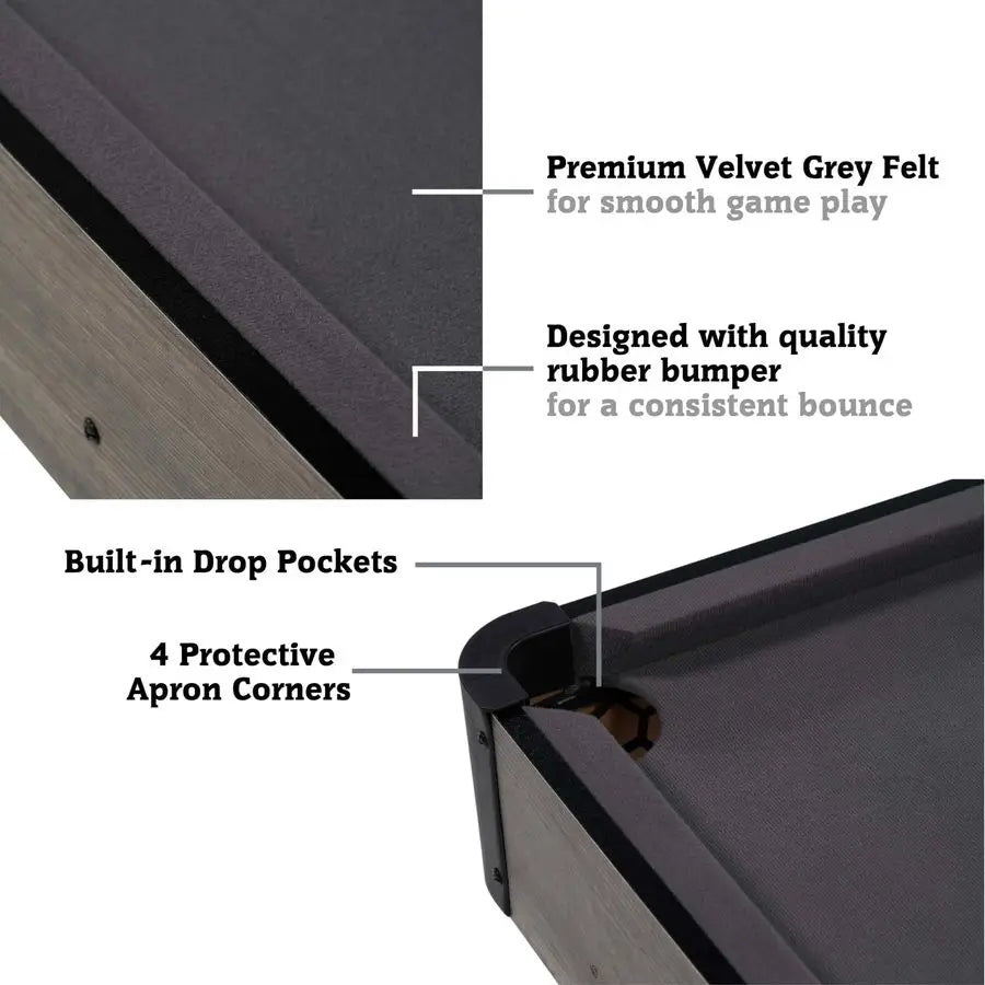 Billiard Tables Multiple Styles, Pool Tables with Preassembled Playfields and Complete Billiard Accessory Sets, Perfect for Fami
