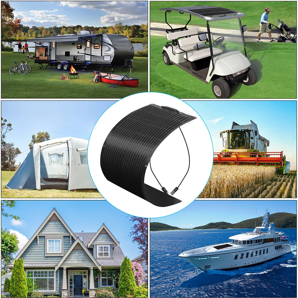 Flexible solar panel Battery Charger Size 105cmx40cm ,1pcs -10 pcs 80W, 160W 240w 360W 400W - 800W Different combinations module