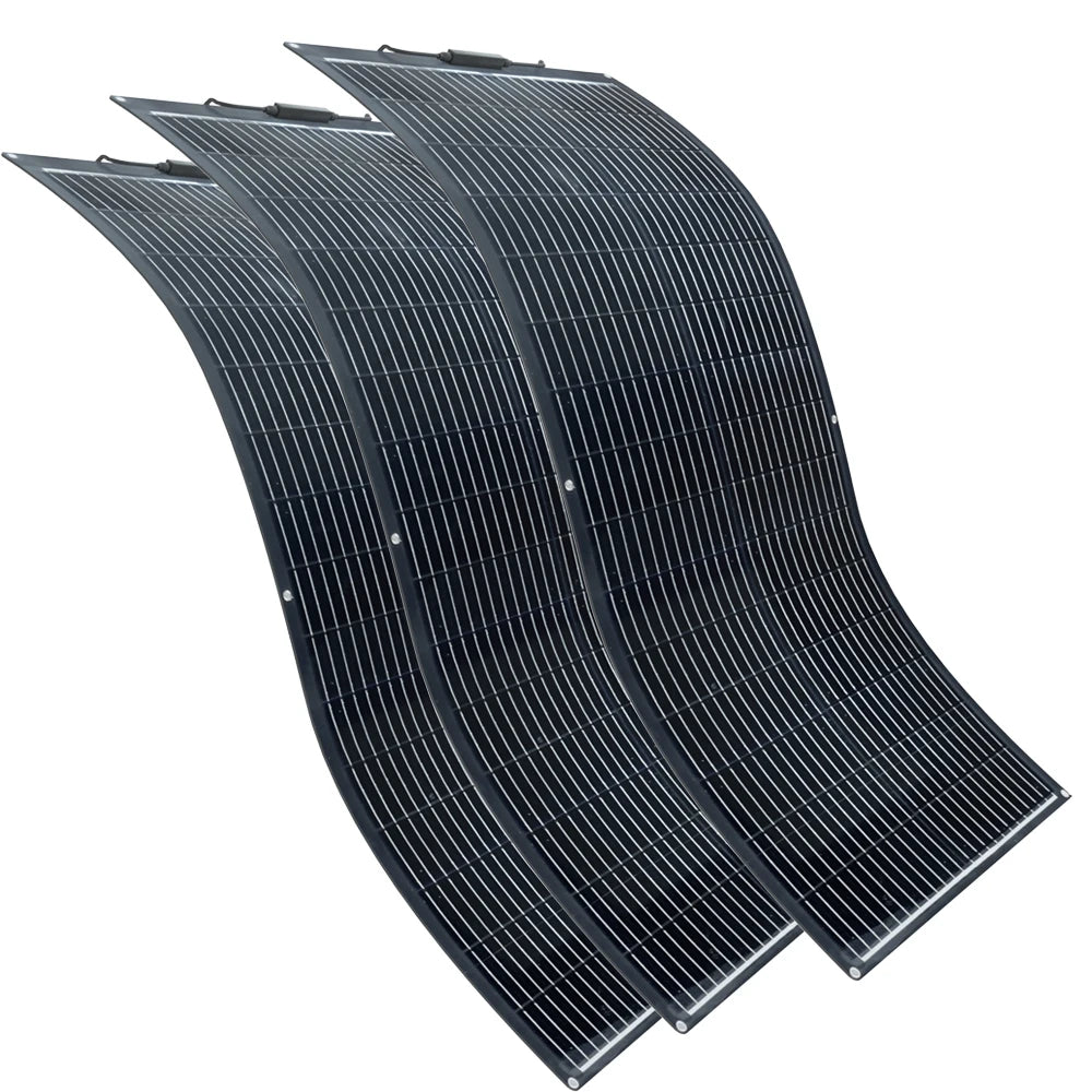 100 Watt Fiberglass Flexible Solar Panel 1000W-100W , Portable Bendable 12 Volts Mono Cell for RV Camping Home Boat Marine