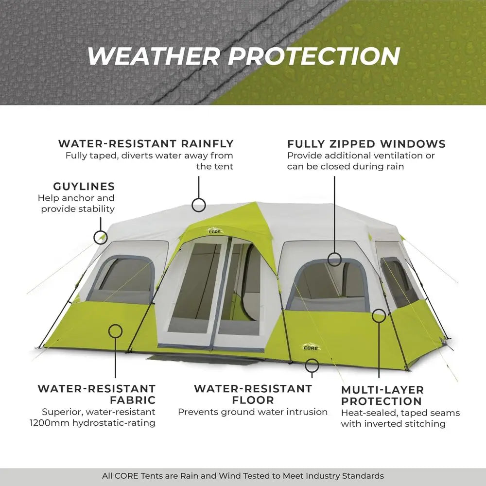 Family Cabin Tents for 6-12 People: Multi-Room Camping with Storage and Accessories