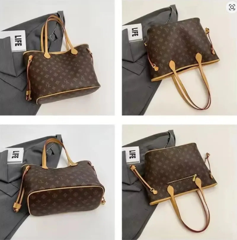 2025 Leather Tote Bag For Women Luxury Brand Crossbody Shoulder Handbag Elegant Classic Design BL3-1