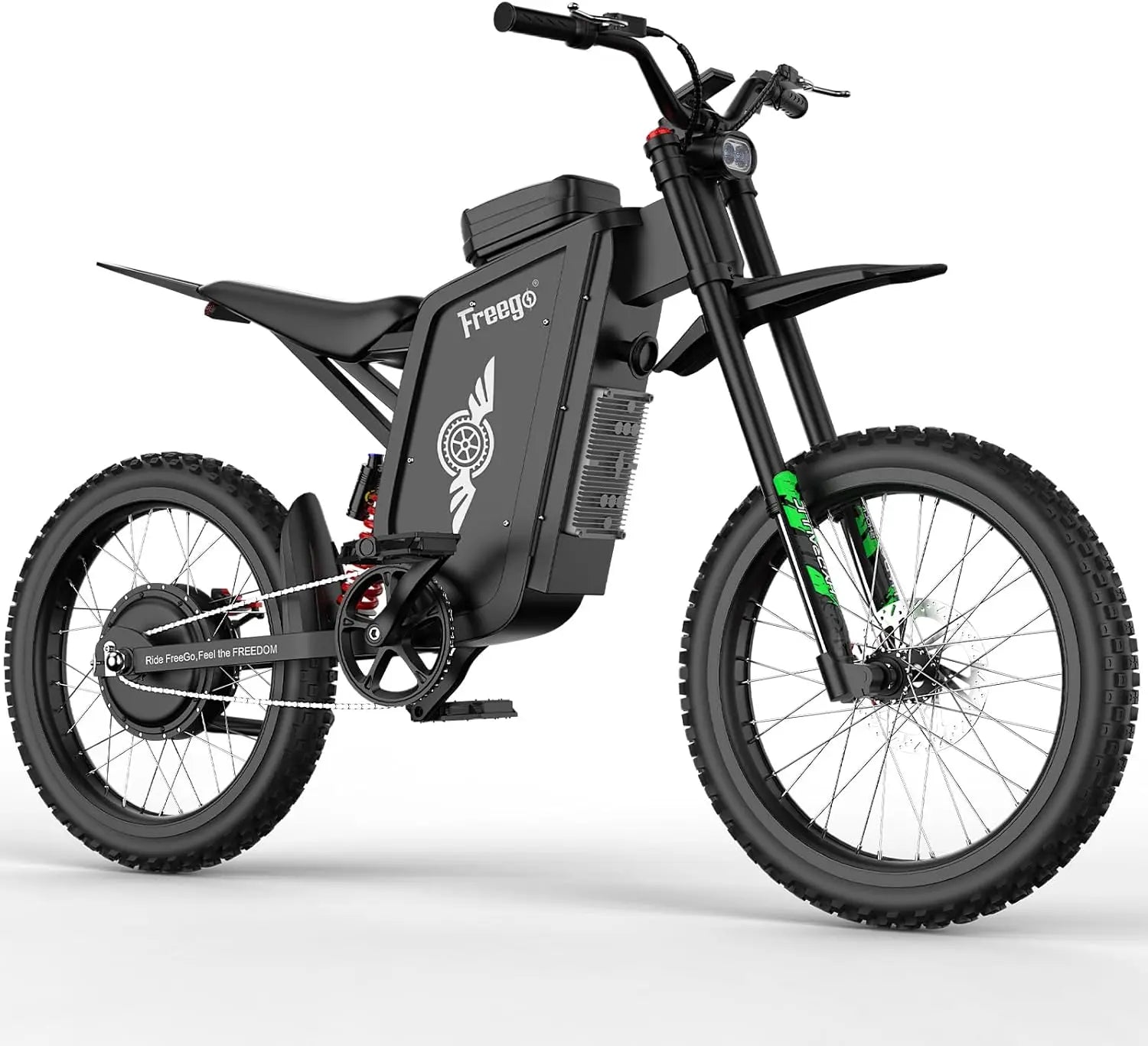 Freego X3 Electric Dirt Bike for Adults 8000W Motor Electric Motorcycle 72V50A Battery Speed 56MPH Electric Bike Hydraulic Brake