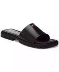 COACH | Women's Florence "C" Lug-Sole Slip-On Slide Flat Sandals