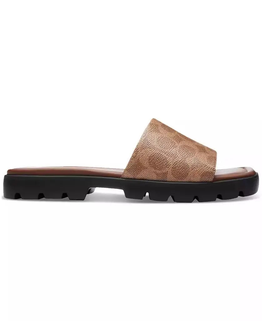 COACH | Florence "C" Logo Lug-Sole Slide-On Sandals