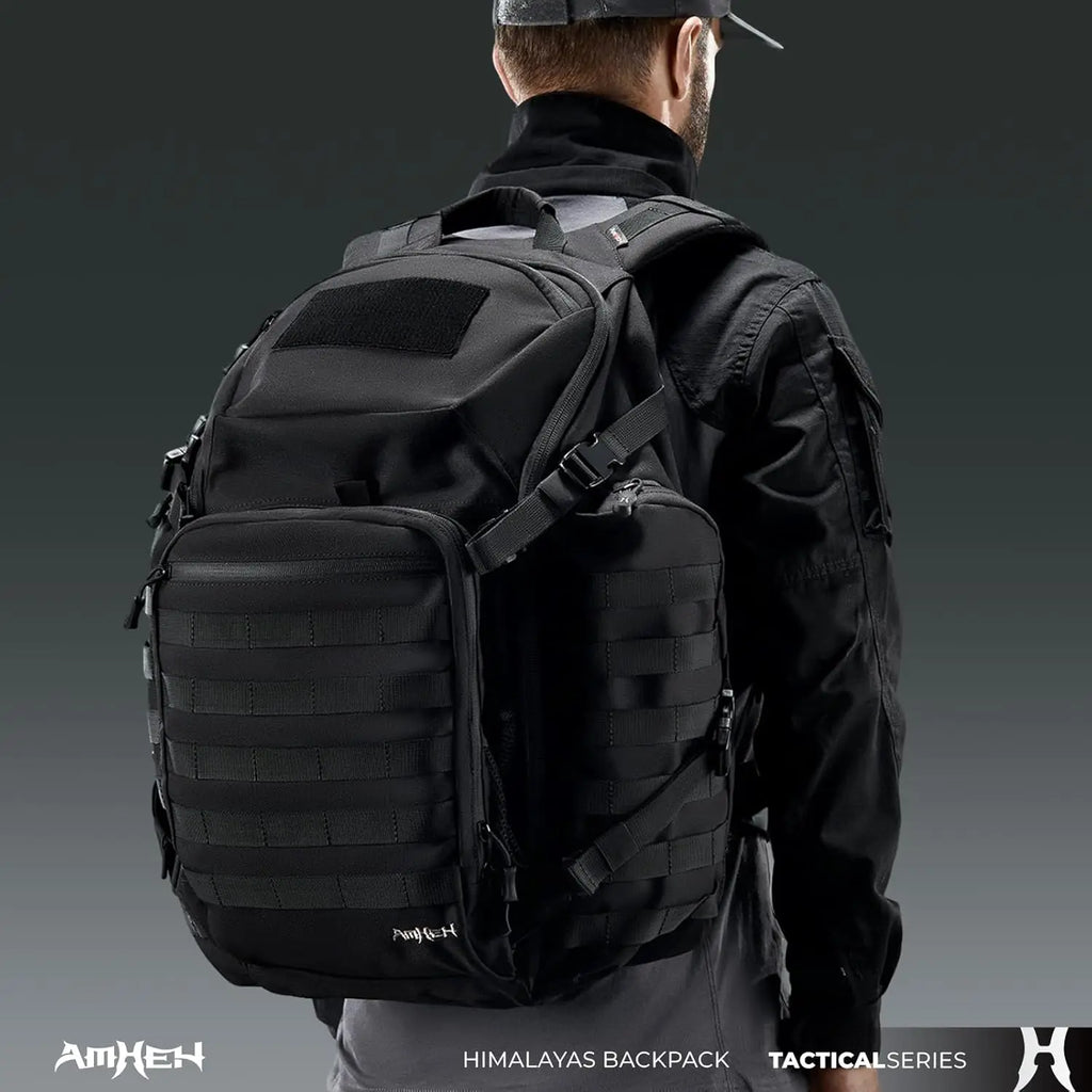 52L Tactical Backpack Military Molle Assault Pack - 3 Day Bugout Survival Rucksack, Hydration Compatible, Black