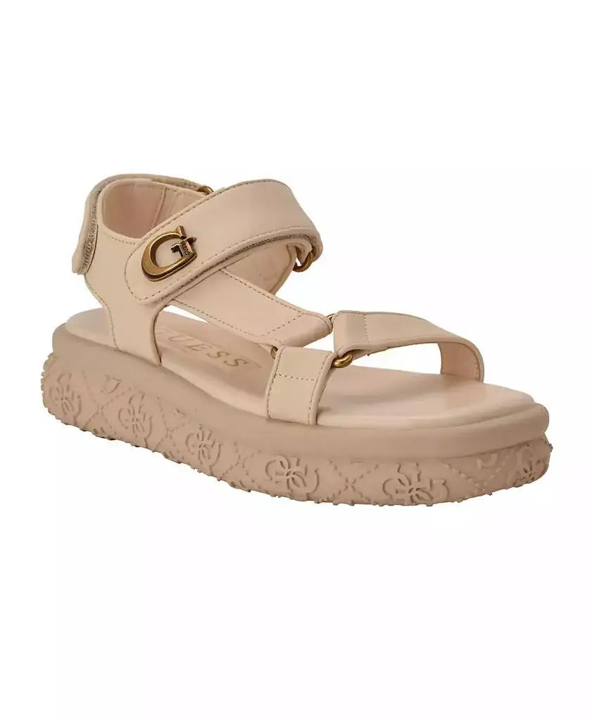 GUESS | Women's Lanara Quattro G Sport Platform Sandals
