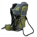 Canyonero Camping Baby Backpack Hiking Kid Toddler Child Carrier with Stand and Sun Shade Visor, Army Green