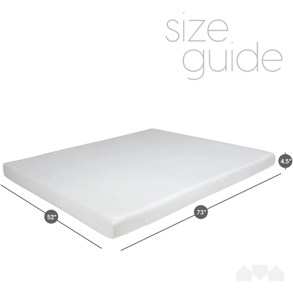 Memory Foam Replacement Mattress with Breathable, Waterproof and Washable Cover for Full Size Sleeper Sofa and Couch Beds (Sofa