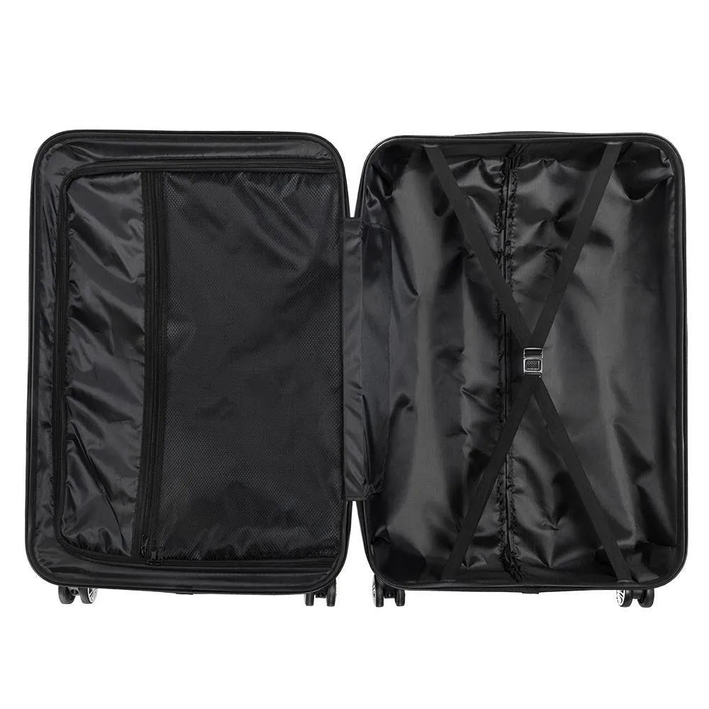 3pcs Luggage Coded Lock Travel Set Bag ABS Trolley Suitcase Deep Organization