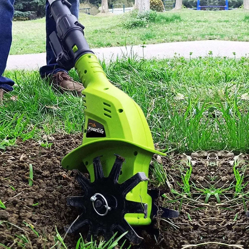 20V Cordless Electric Tiller for Gardening and Vegetable Plots, 25cm Depth Cultivator, Weeder & Power Tool