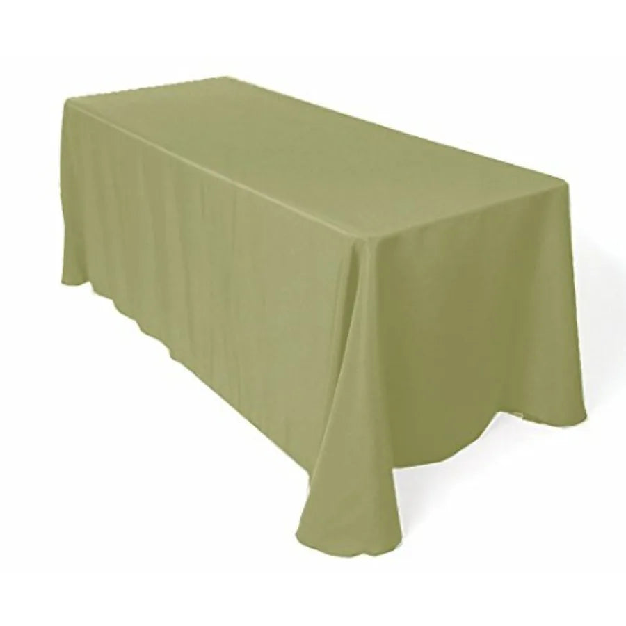 Tablecloth Polyester Rectangular Seamless (One Piece) 90x156 Sage by Broward Linens