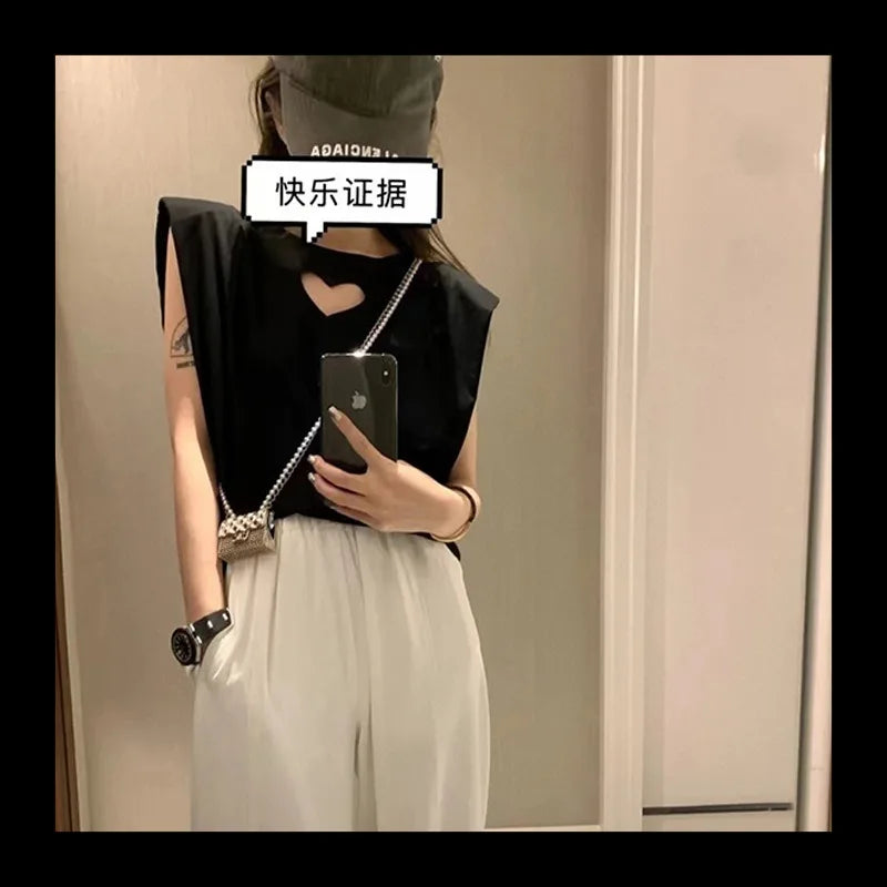 Internet Celebrity Star Same Pearl Bag Letter Crossbody Chain High Sense Long Necklace