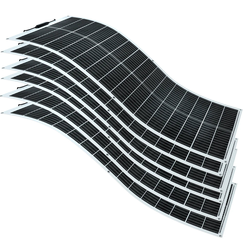 100W Flexible Solar Panel with High Efficiency Solar Modules, IP68 Waterproofing, Ideal for Off-Grid Solar Panel PV 100W-1000W