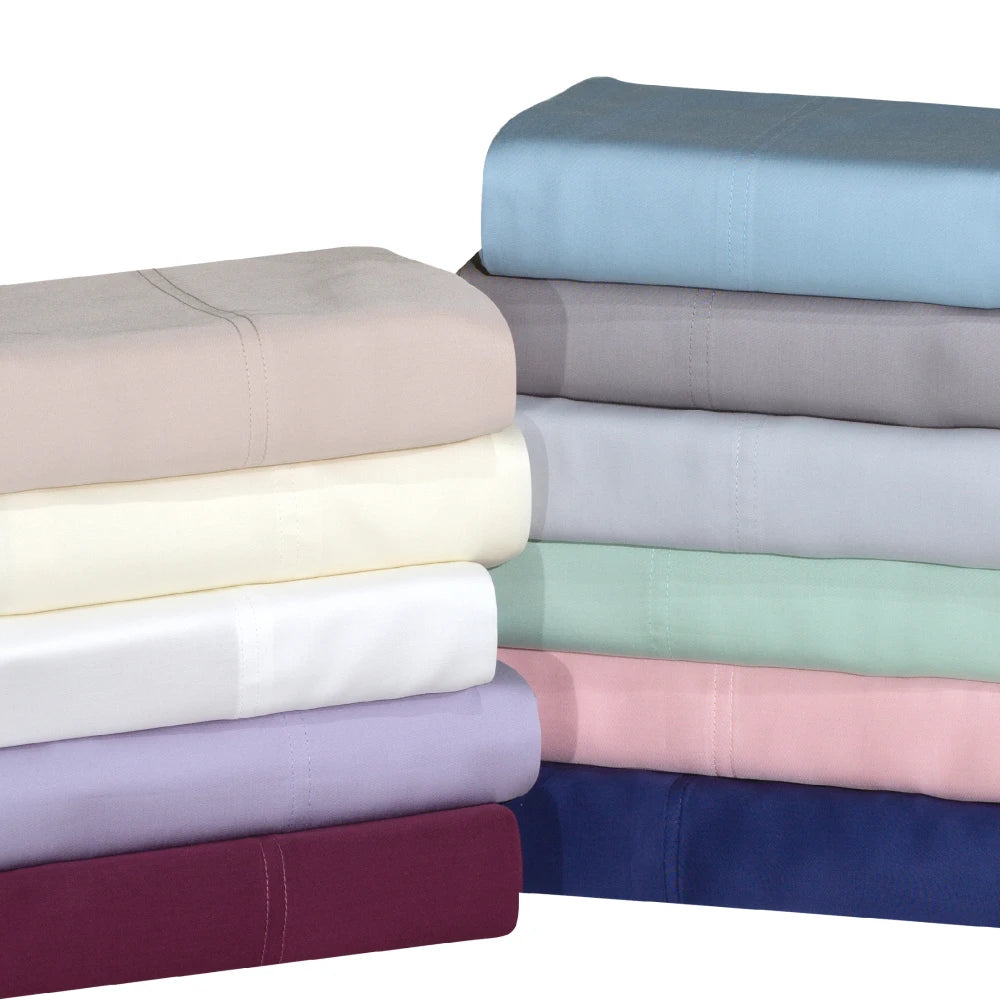 Luxuriously Soft 100% Viscose Derived from Bamboo 4-Piece sheet Set , Oeko-TEX Certified,California King - Lt Gray