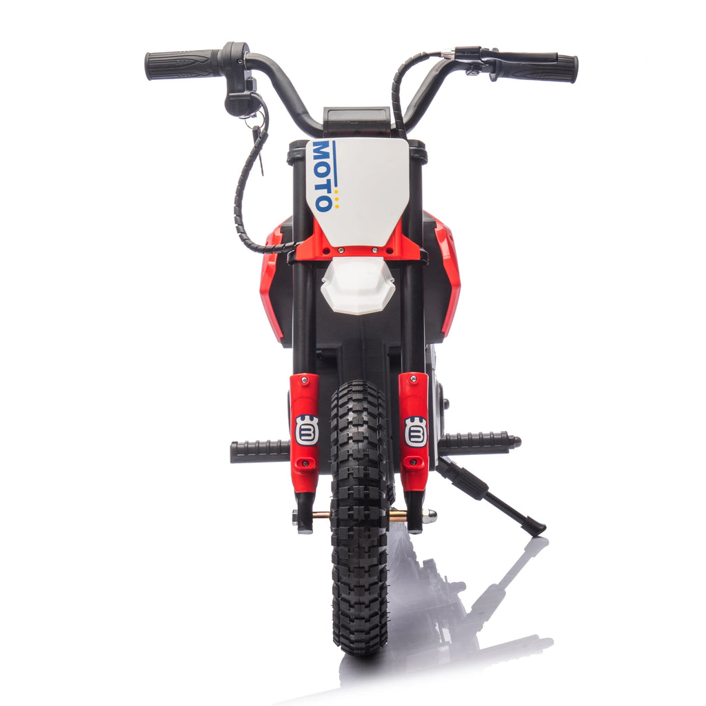 24V 200W Electric Motorcycle, 3.11-9.32MPH Max Speed, Rear Shock Absorber, LED Light, Bluetooth & Music