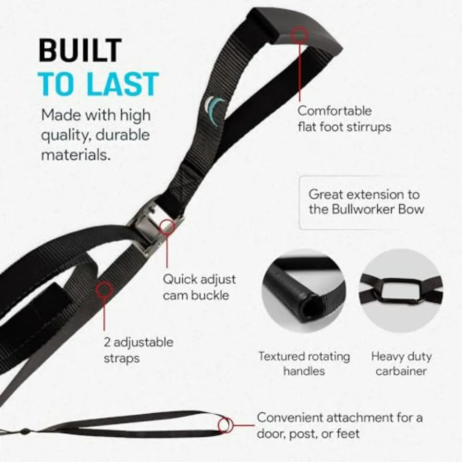 ISO-FLO Isometric Exercise Equipment - Suspension Trainer Straps & Resistance Bands for Calisthenics, Pilates and Strength Train