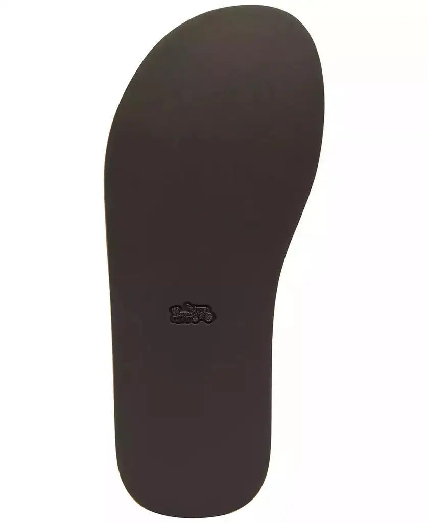 COACH | Women's Sculpted C Platform Suede Round Toe Thong Sandals