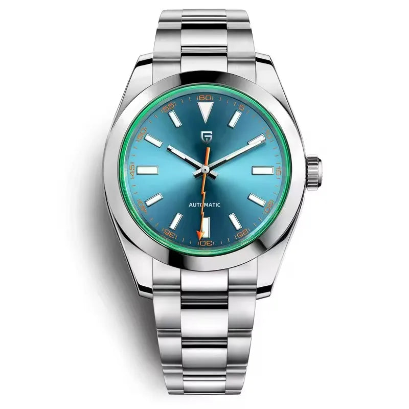 PAGANI DESIGN Green Circle Mechanical Watch Japan Movt Waterproof Sapphire Men watch 316L All Steel Luminous Luxury Man watch