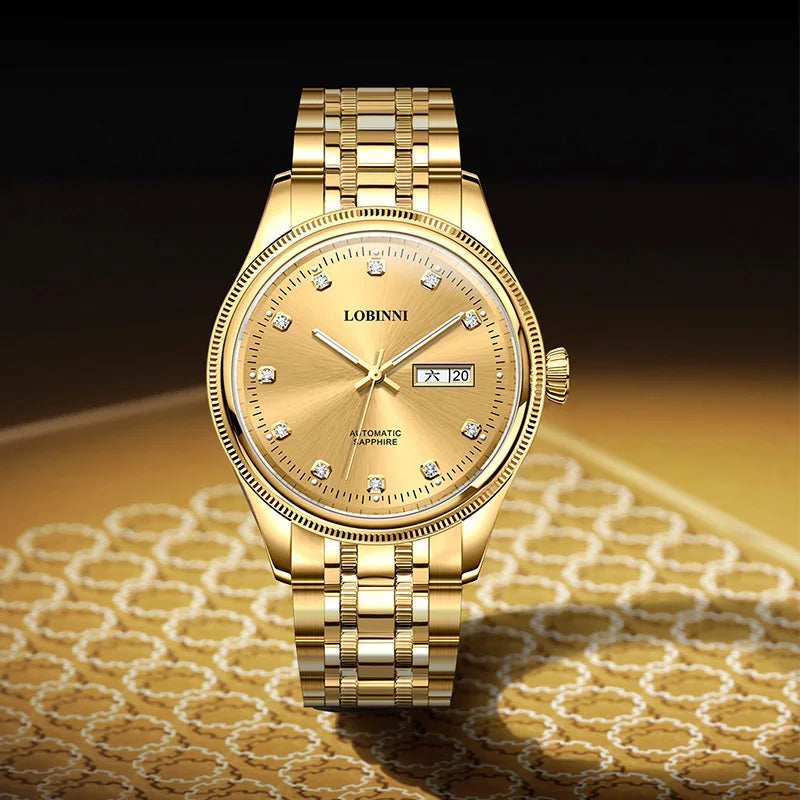 LOBINNI men's watches, skeletonized mechanical watches for men, skeletonized mechanical watches for men