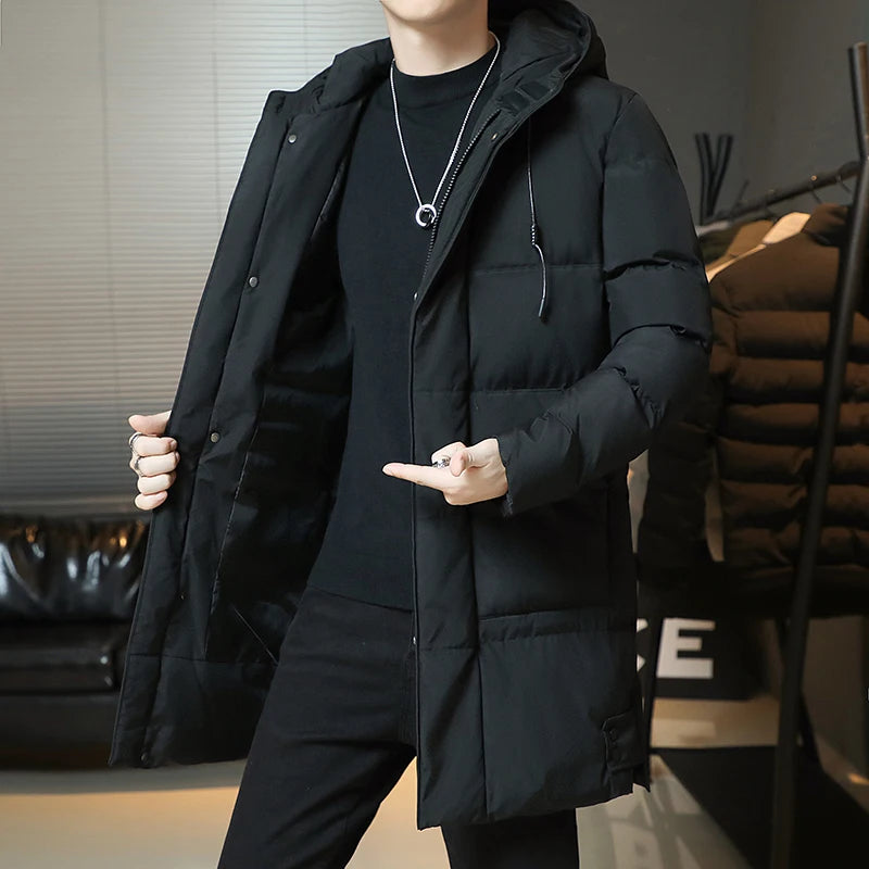 -30 Degrees Winter Hot Thicken Men's Down Jackets New Warm Parka Men Women Casual White Duck Down Coat Winter Snow Overcoat