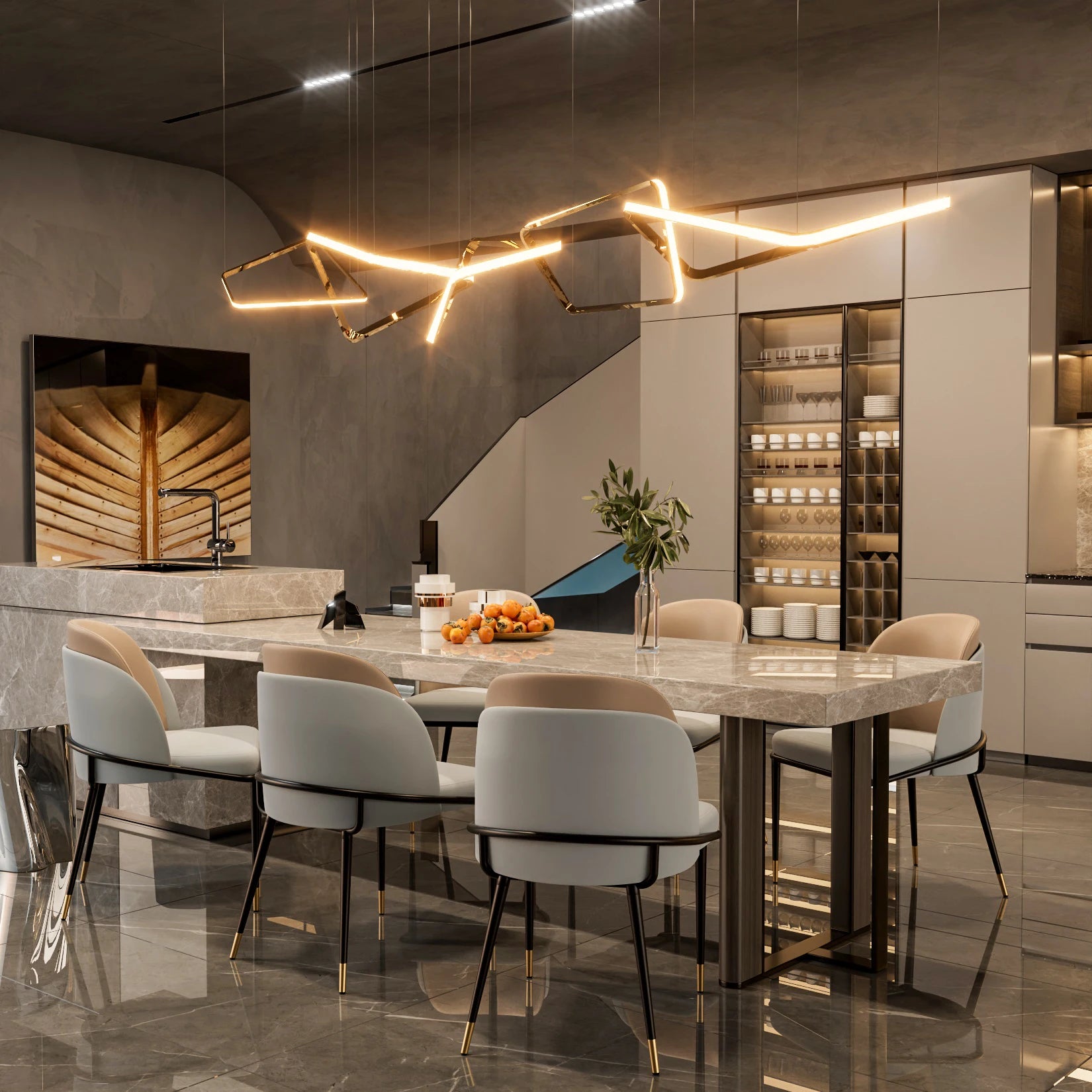 LUVODI Luxury Set Of 2 Dining Chairs Kitchen Accent Leisure Microfiber Leather Living Room Chairs for Dining,Kitchen,Study Room