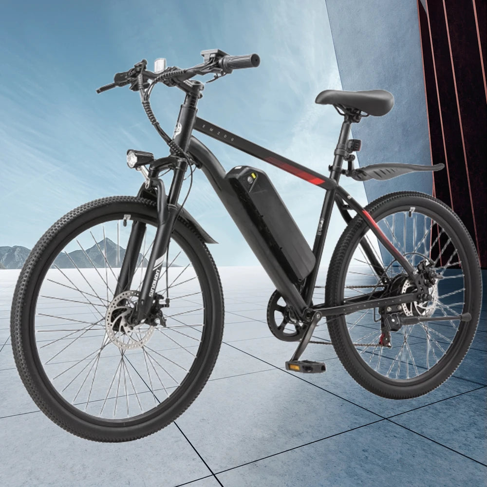 26" Electric Motorcycles Mountain E Bike for Adults, 700W Peak Motor Ebike 22Mph 38Miles 10.4AH 15.6AH Adults Electric Bicycle