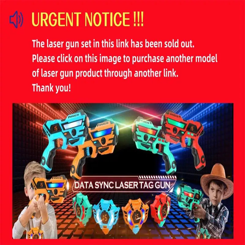 VATOS Upgrade Data Sync Laser Tag Guns Vests x4 Electric Infrared Guns Shooting Game Set Toy for Kids Teens Indoor Outdoor Games