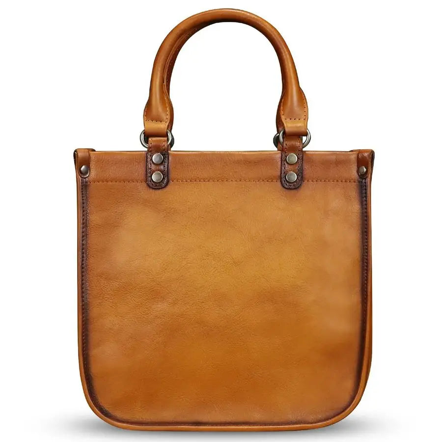 Leather Handbags for Women Vintage Real Leather Fashion Tote Bag Shoulder Bag Crossbody Bag Satchel Purse