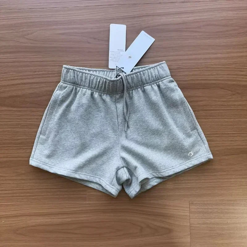 Women's Sports and Fitness Shorts Accolade Short Loose and Comfortable Drawstring Yoga Shorts Casual Jogging Pocket Shorts