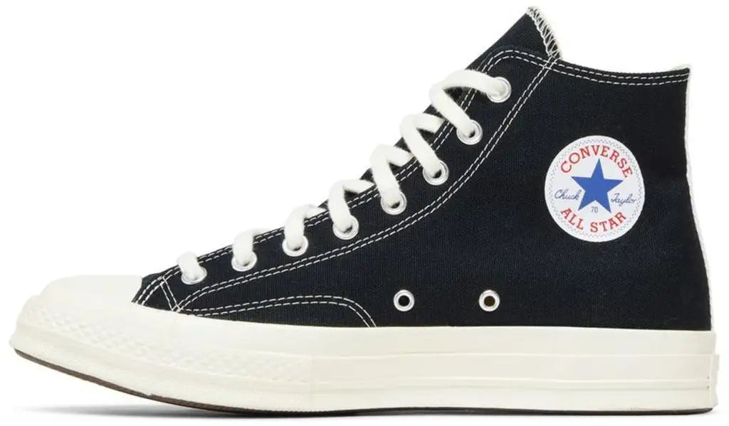 Converse Chuck Taylor All-Star 70 Hi Unisex Black Skateboarding Sneakers Active Lifestyle And Everyday Wear