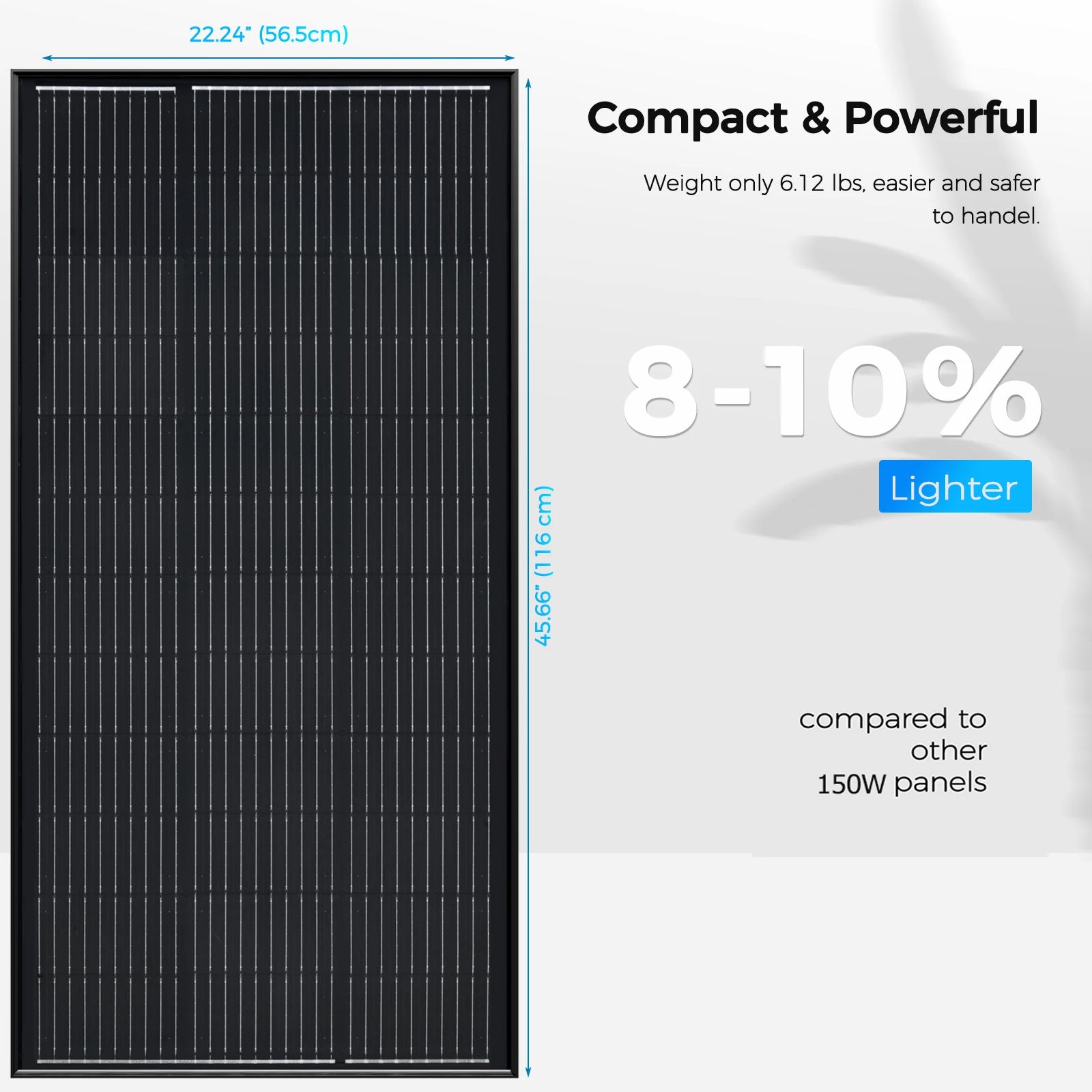 XINPUGUANG Solar Panel 150W 19.8V Photovoltaic Power Cell 12v battery charger for camper RV boat home balcony travel camping