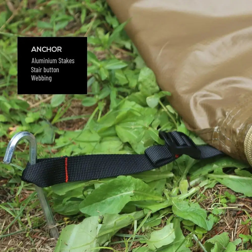 6-Person XL Tipi Tent with Sn Window, 8'6 Height, 15'4 Diameter, Wood Stove-Ready for Family Camping & Hunting