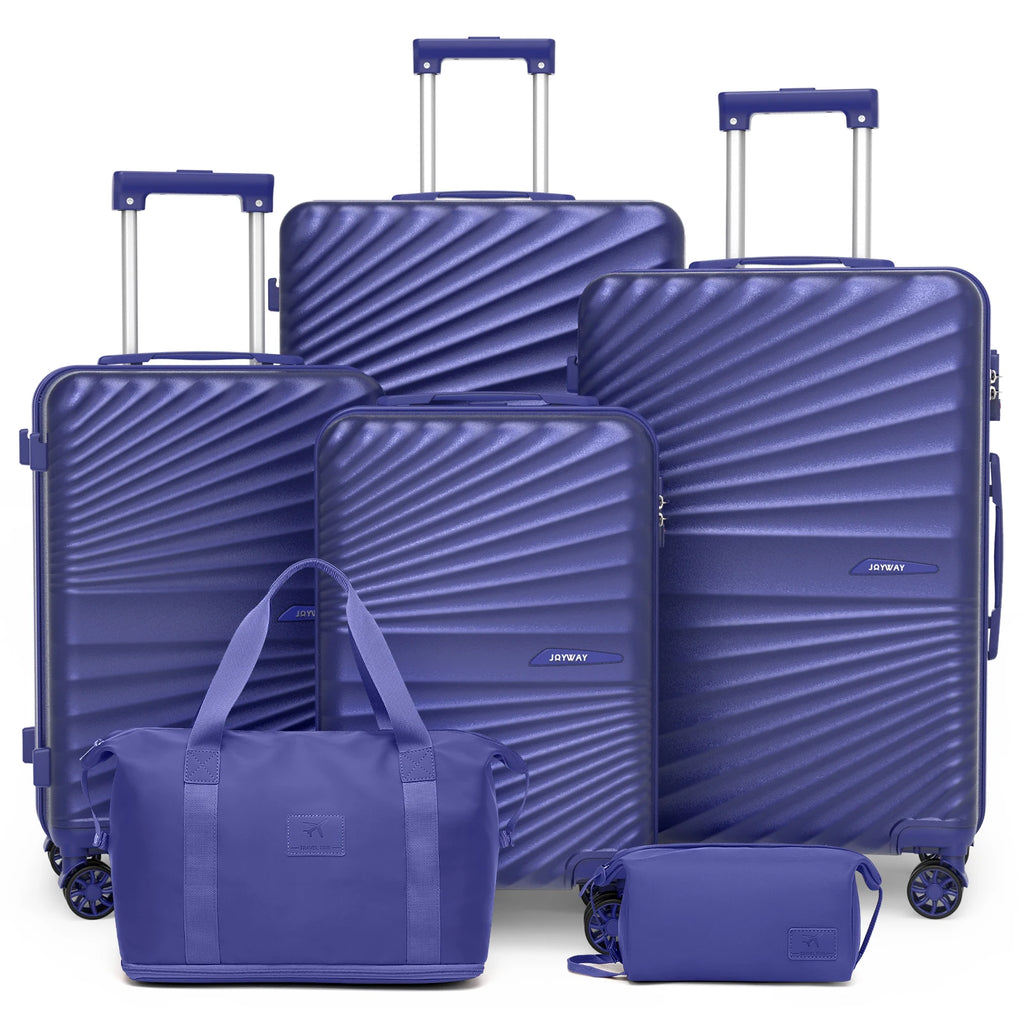 Joyway 6-Piece Travel Luggage Set, Lightweight Durable Suitcase, TSA Lock, Spinner Wheels