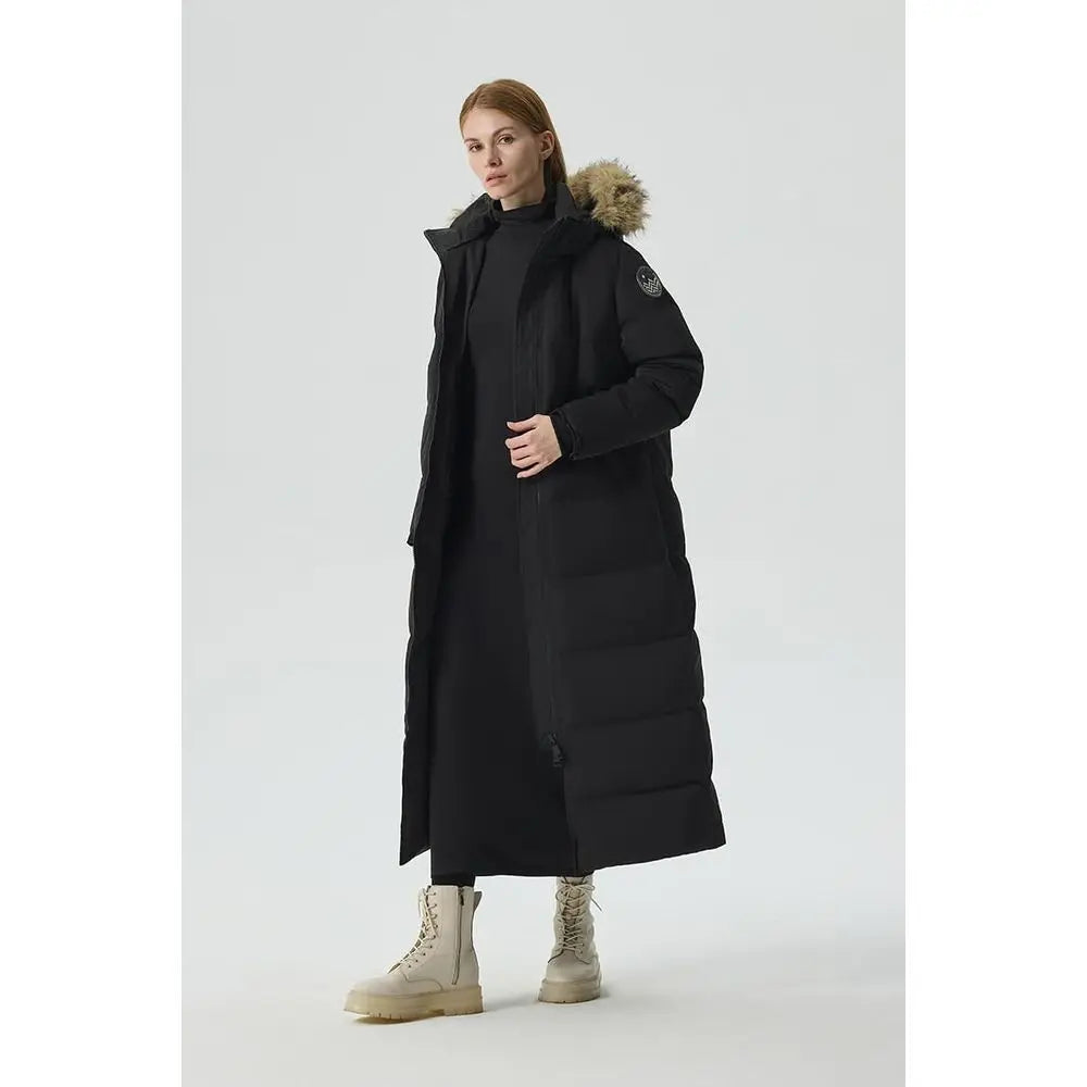 Women's Waukee Long Down Coat Parka Jacket | 750+ Fill Power | Full-Length