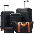Luggage Set 5 Piece, Hardside Carry on Suitcase , Expandable Luggage with Travel Bags Spinner Wheels TSA Lock