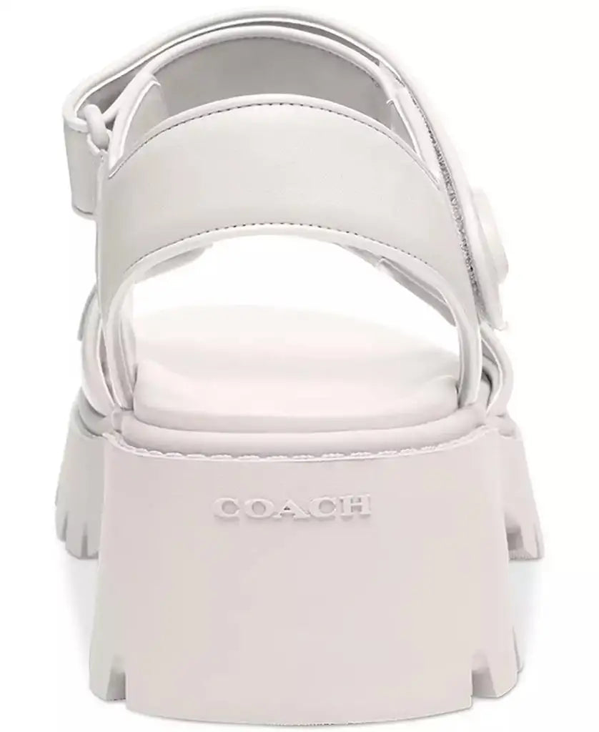 COACH | Brynn Buckled Leather Platform Sandals